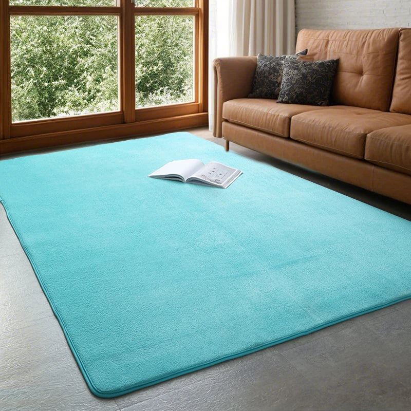 Modern coral velvet non-slip carpet for living room bedroom and home decor