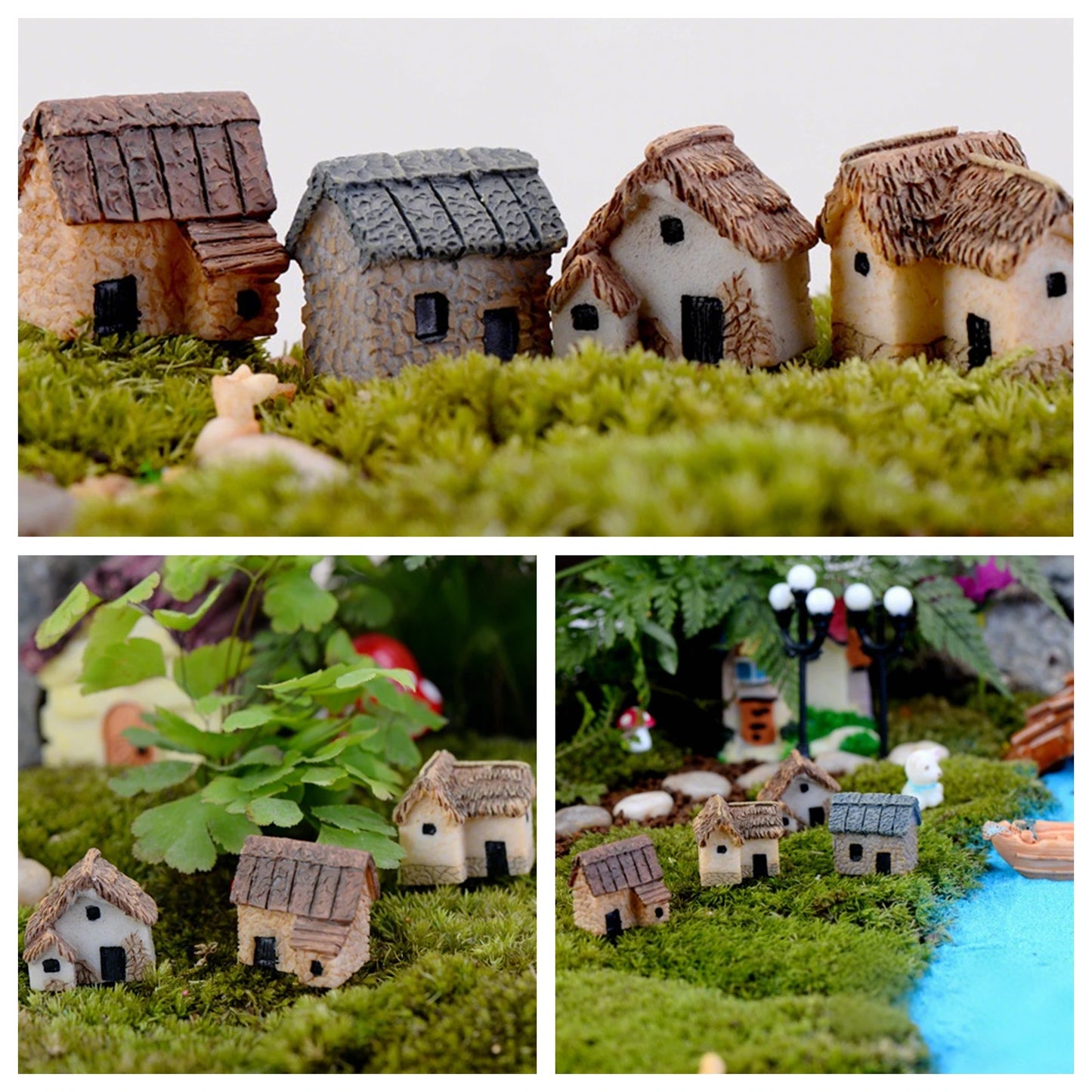 DIY fairy garden resin miniature accessories for dollhouse terrarium flower pot and home garden decor