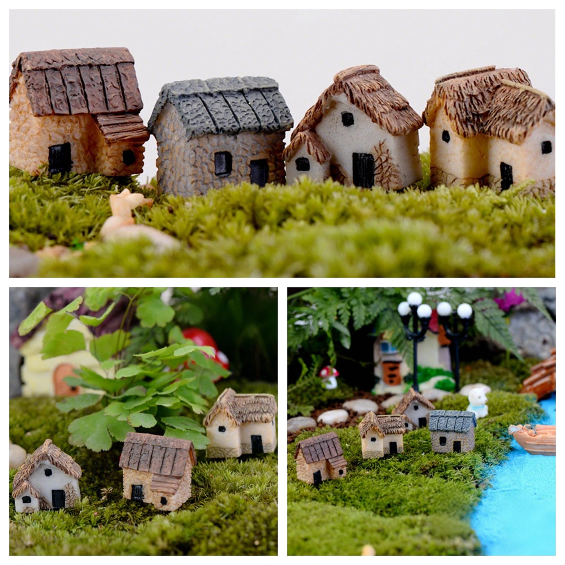 DIY fairy garden resin miniature accessories for dollhouse terrarium flower pot and home garden decor