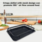 Non-stick air fryer basket baking tray for chips fries and fried foods