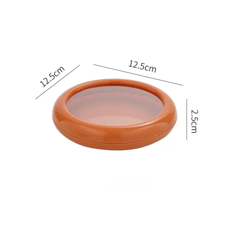 Reusable fruit storage container covers with retractable film seal for fresh food preservation