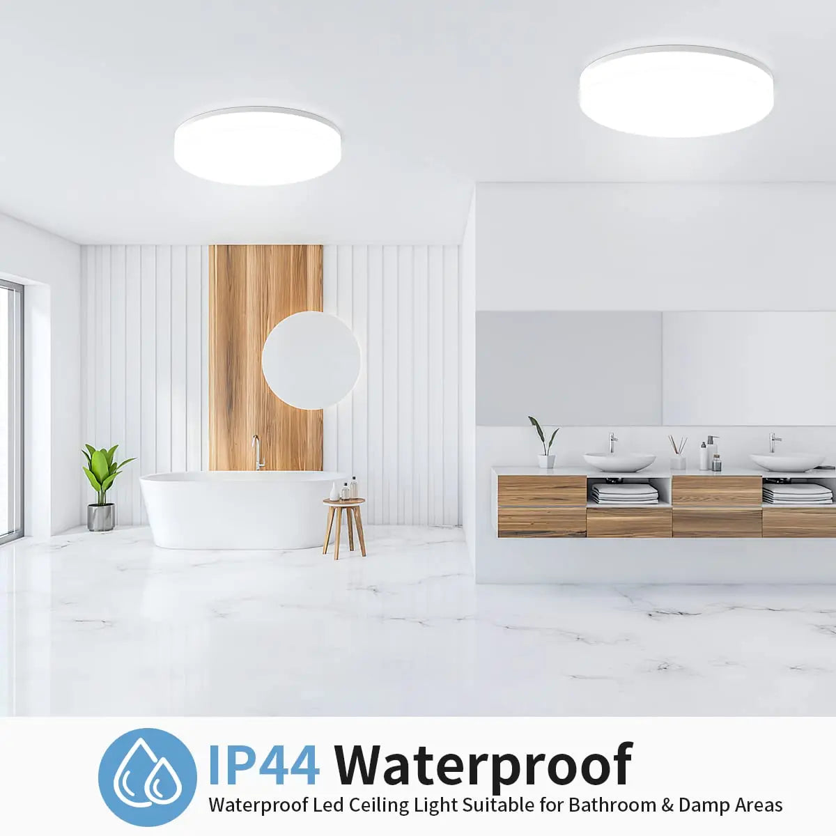 Modern round LED ceiling light fixture for bedroom kitchen and living room