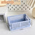Foldable plastic storage box with handles collapsible crate for toys books snacks cosmetics and household organization