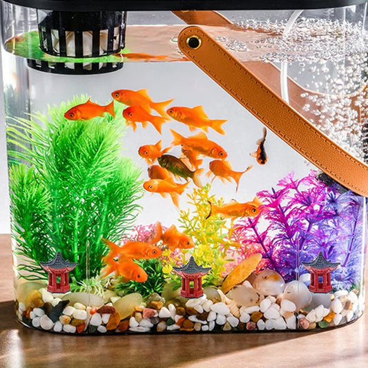 2PCS Mini Desk Decoration Torii Gate Japanese Garden Miniature Shrine Ornaments