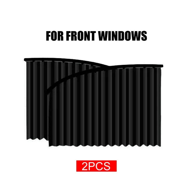2PCS magnetic car window sunshade curtain for UV protection and privacy