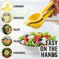 Manual lemon lime squeezer stainless steel citrus press juicer with built-in filter