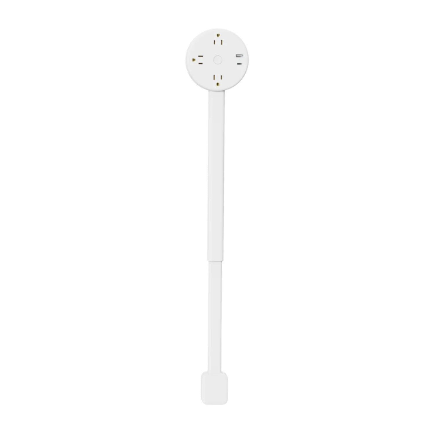 180 degree rotating power outlet extender with USB-A USB-C and 3 AC outlets