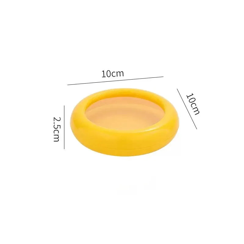 Reusable fruit storage container covers with retractable film seal for fresh food preservation