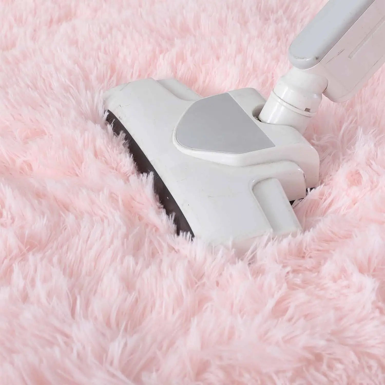 Round fluffy soft area rug for kids girls room princess bedroom decor