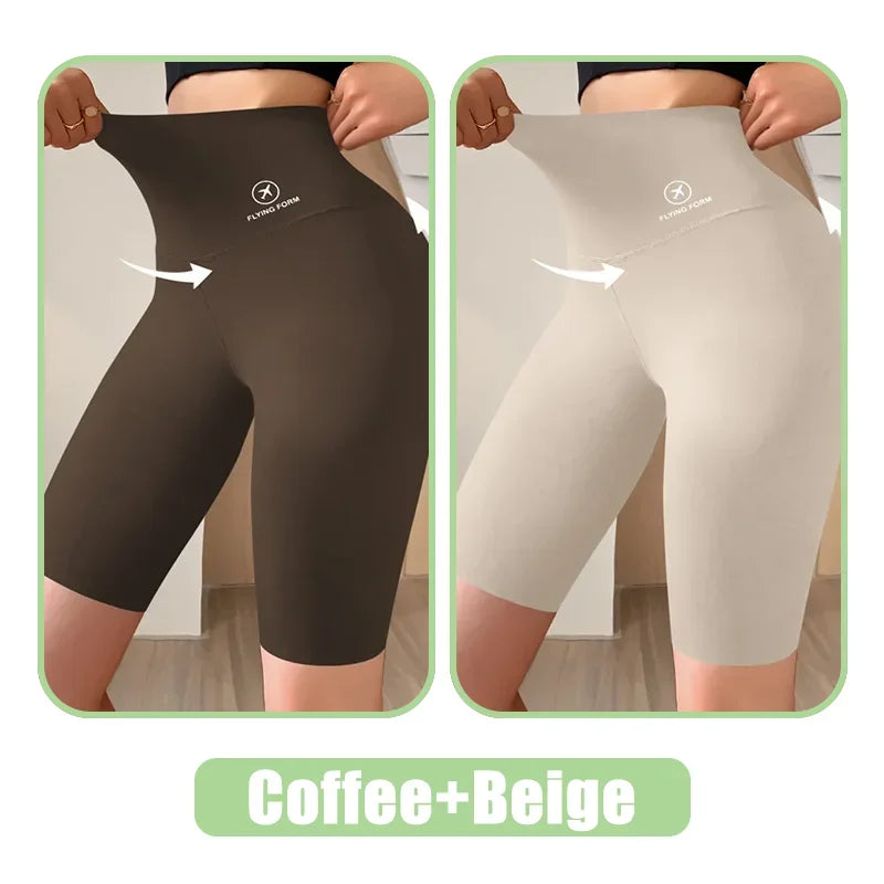 Women High Waist Push Up Gym Shorts for Yoga & Fitness