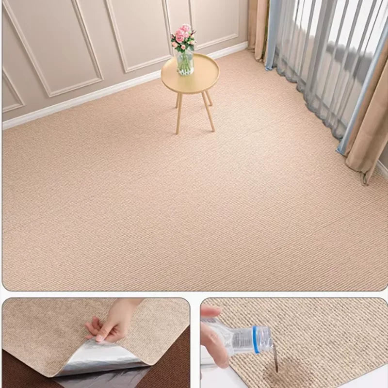 Self adhesive carpet rug for living room kitchen bedroom and home floor decoration