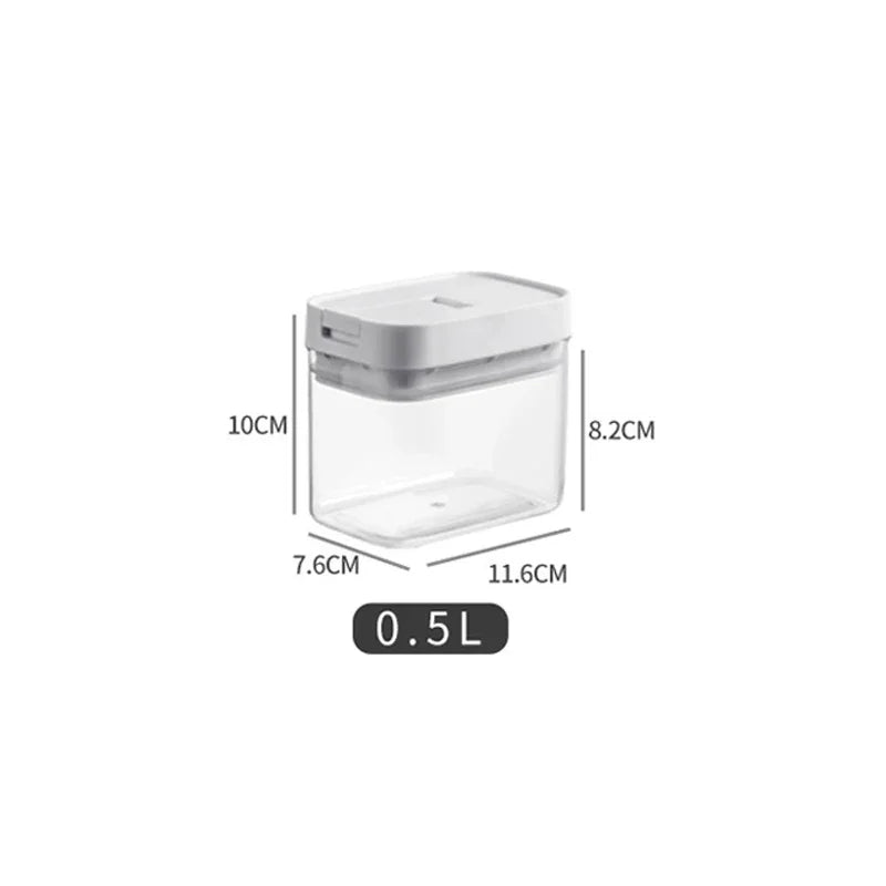 Transparent airtight pasta storage container for spaghetti noodles grains and pantry food storage