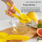 Manual lemon lime squeezer stainless steel citrus press juicer with built-in filter