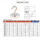 40PCS strong magnetic hooks stainless steel utility hooks for kitchen and home storage