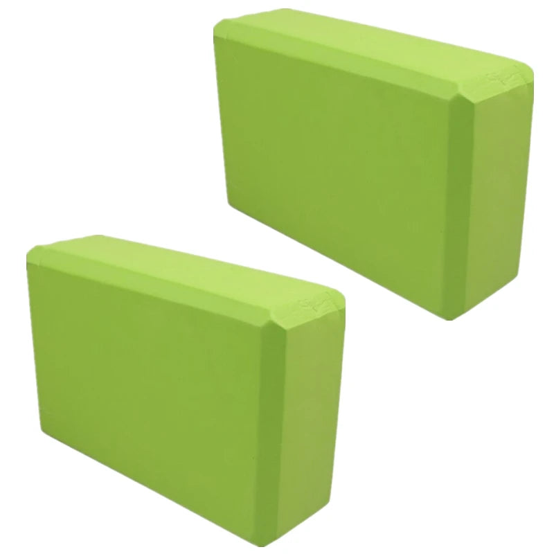 2PCS EVA Yoga Blocks for Pilates, Stretching & Fitness Training