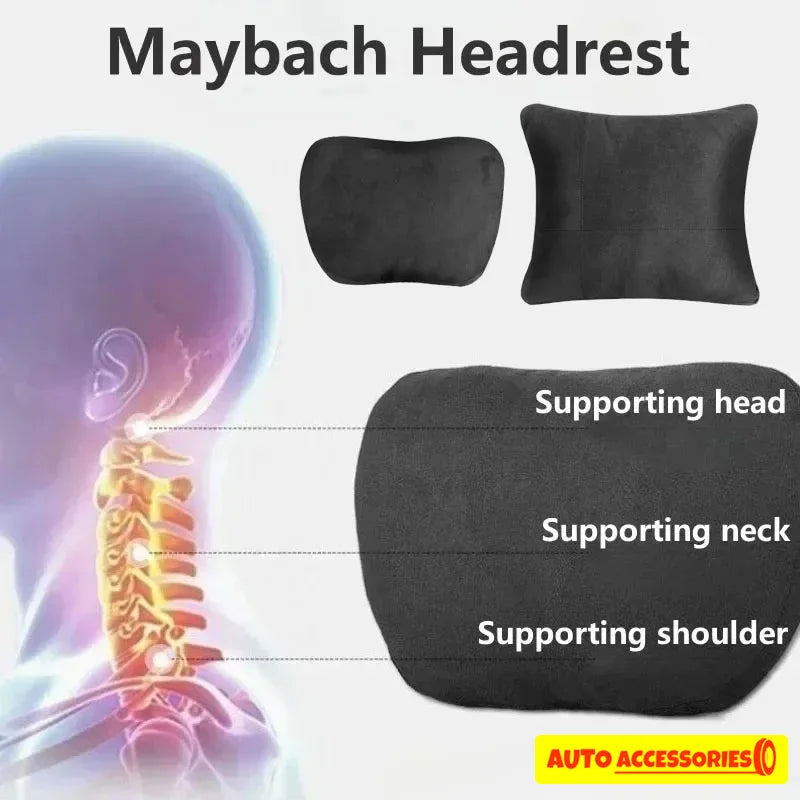 Soft car headrest neck support pillow for comfortable driving