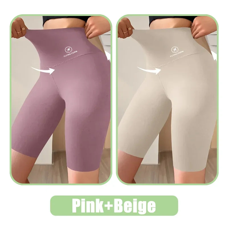 Women High Waist Push Up Gym Shorts for Yoga & Fitness