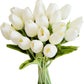 10pcs realistic artificial tulip flowers bouquet for vase home decor wedding birthday bridal shower and party decoration