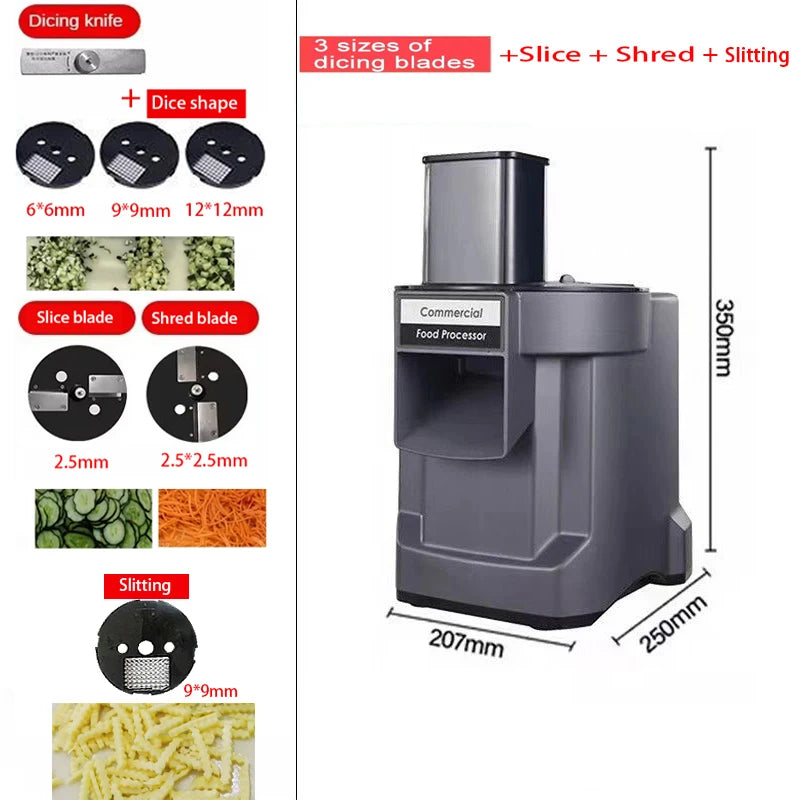 Automatic vegetable cutting machine electric chopper slicer for carrot potato and vegetables