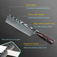 Stainless steel Japanese chef knife meat cleaver kitchen knife with gift box