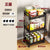 4 wheel rolling storage cart for bathroom kitchen and snack organization