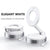Magnetic foldable car phone holder with 360 degree adjustable suction mount