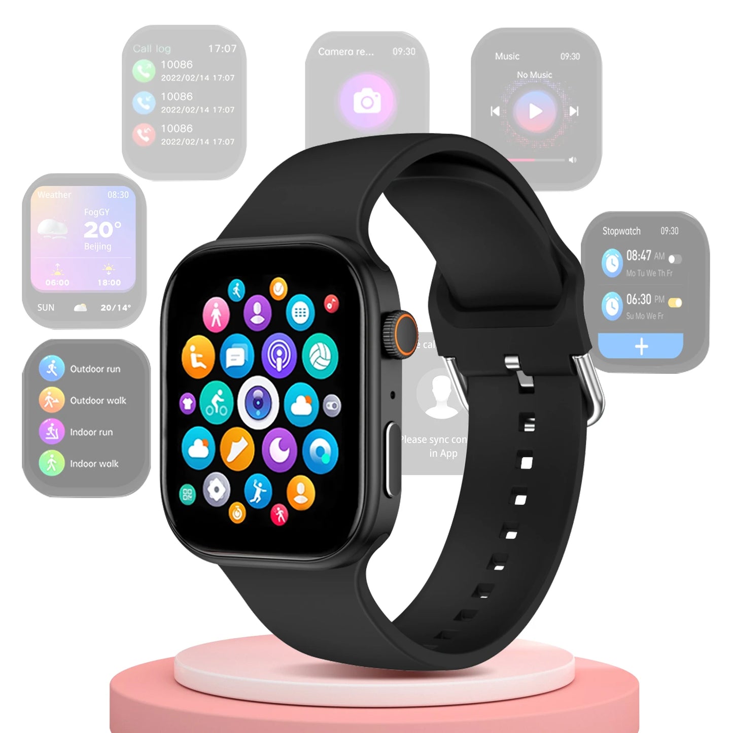 Wireless Calling Smartwatch with Fitness Tracker & Multi-Sport Mode