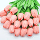 10pcs realistic artificial tulip flowers bouquet for vase home decor wedding birthday bridal shower and party decoration