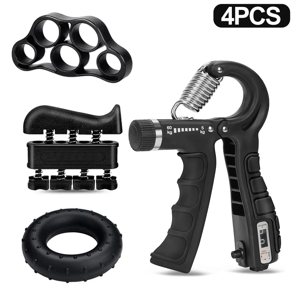5–60Kg Adjustable Hand Gripper Wrist & Forearm Strengthener