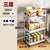 4 wheel rolling storage cart for bathroom kitchen and snack organization