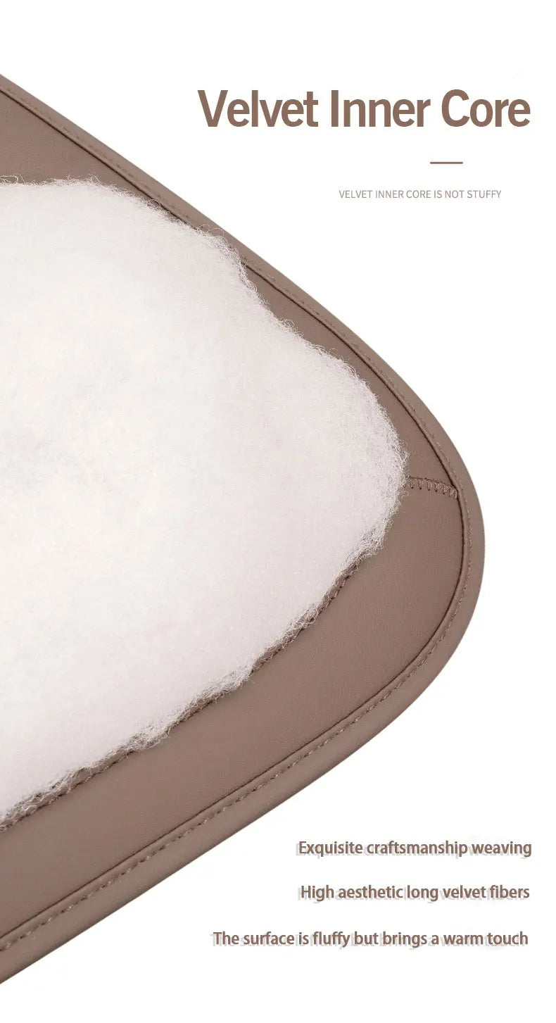 Universal leather car seat waist cushion cover for car seat protection and comfort
