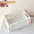Foldable plastic storage box with handles collapsible crate for toys books snacks cosmetics and household organization