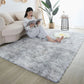 Kids rainbow fluffy area rug for bedroom playroom and living room decor