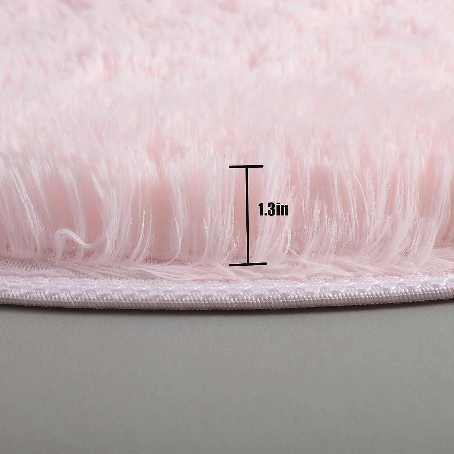 Round fluffy soft area rug for kids girls room princess bedroom decor