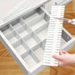 Adjustable plastic drawer organizer dividers reusable PP storage partitions for desk kitchen office drawer organization