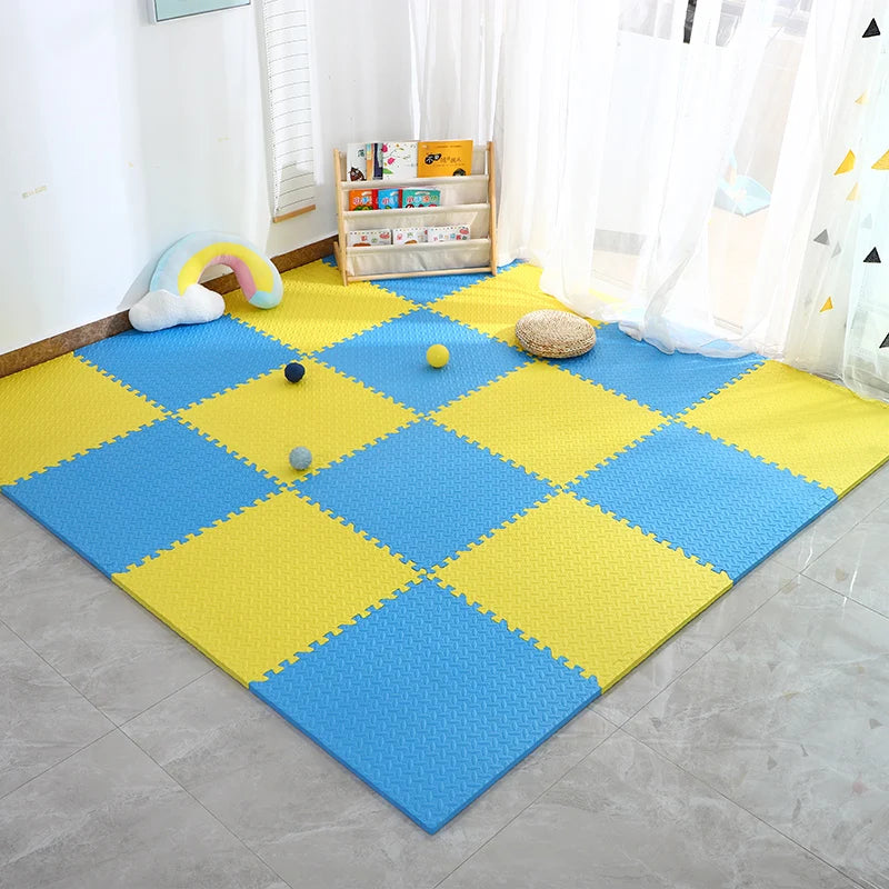 thick baby play mat for kids non-slip waterproof PVC crawling floor tiles