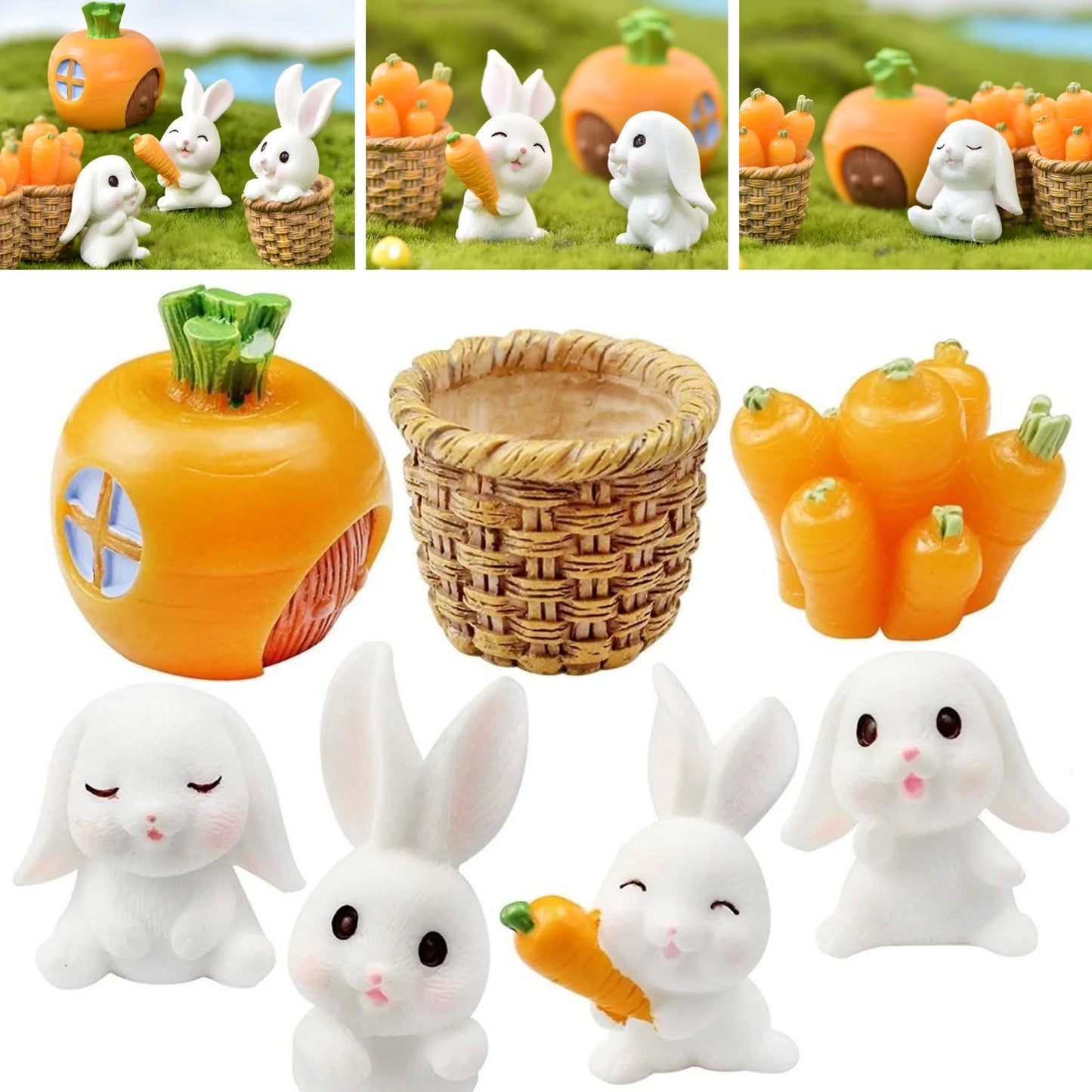 DIY Fairy Garden Miniature Accessories | Resin Garden Decor