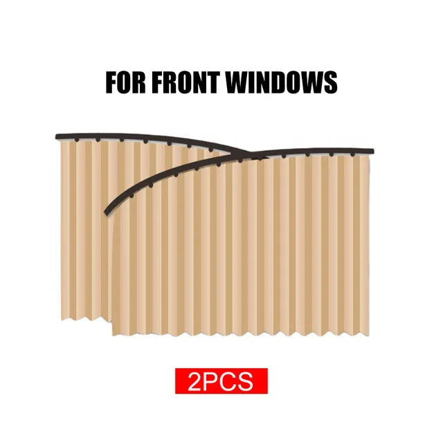 2PCS magnetic car window sunshade curtain for UV protection and privacy