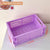 Foldable plastic storage box with handles collapsible crate for toys books snacks cosmetics and household organization
