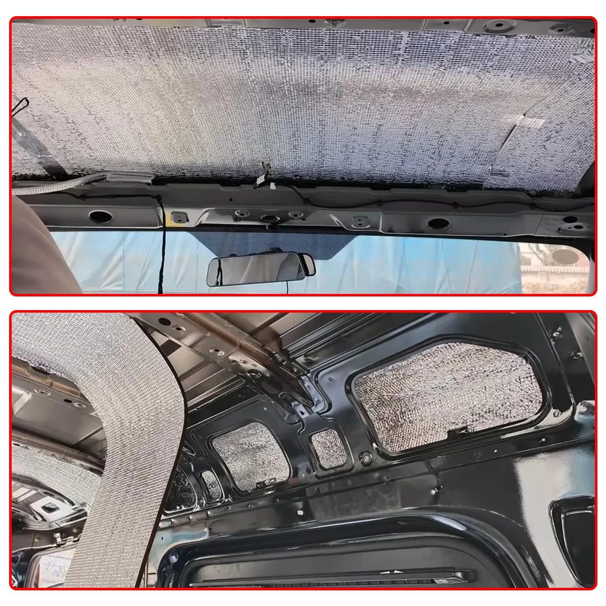 Self-adhesive car soundproof insulation pad for engine hood and door noise reduction