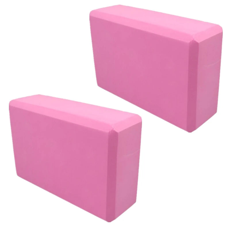 2PCS EVA Yoga Blocks for Pilates, Stretching & Fitness Training