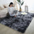 Kids rainbow fluffy area rug for bedroom playroom and living room decor
