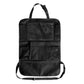 Car backseat organizer with touch screen tablet holder and storage pockets