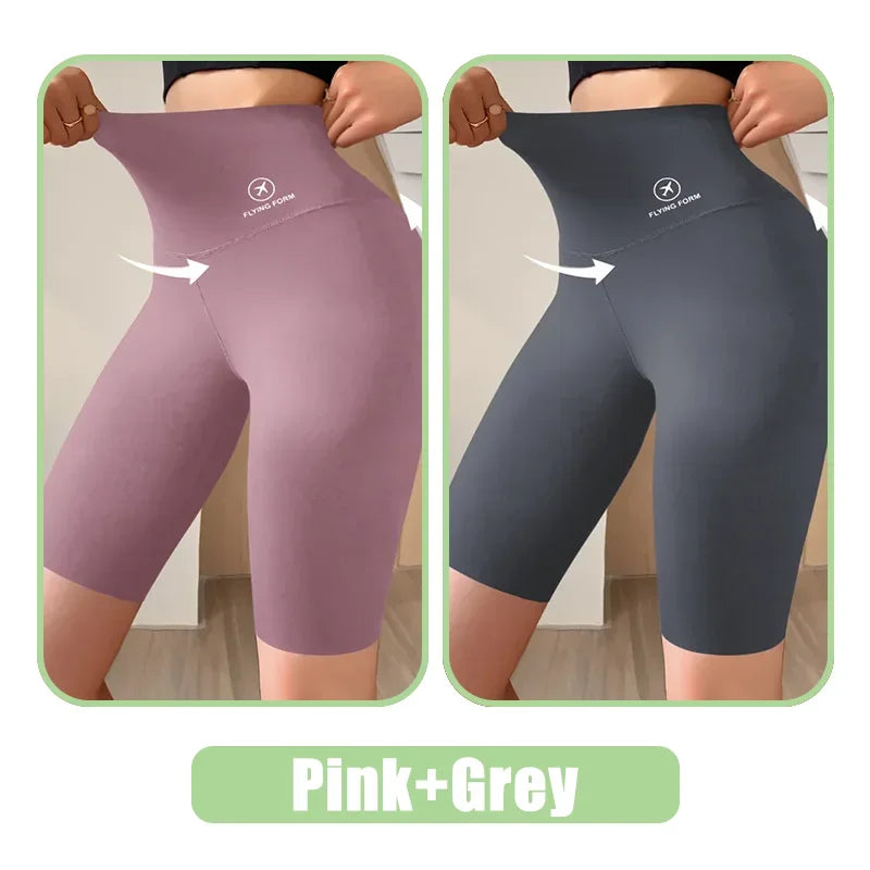 Women High Waist Push Up Gym Shorts for Yoga & Fitness