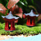 Mini Torii gate Japanese garden resin decoration for desk terrarium and home decor