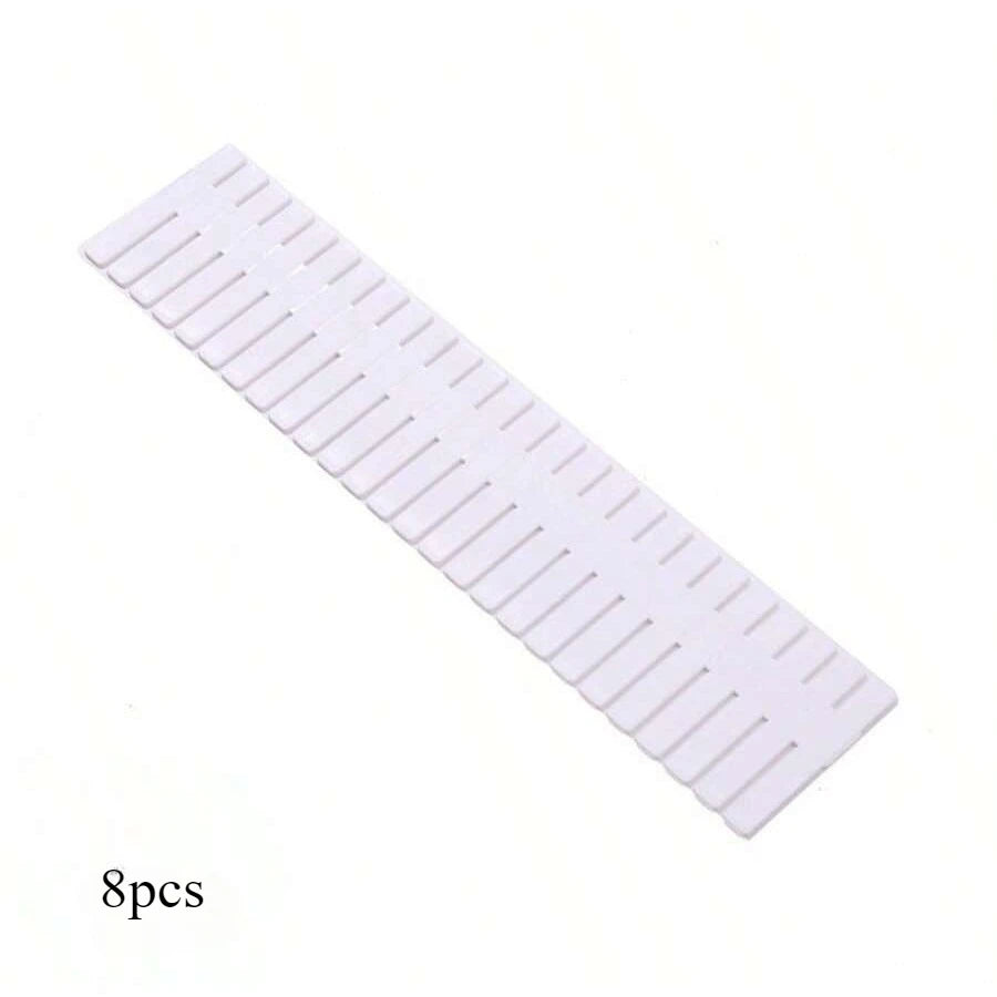 Adjustable plastic drawer organizer dividers reusable PP storage partitions for desk kitchen office drawer organization