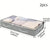 Dustproof under bed storage box with reinforced handles for bedroom organization