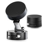 Magnetic suction car phone holder with double sided vacuum cup mount