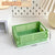 Foldable plastic storage box with handles collapsible crate for toys books snacks cosmetics and household organization