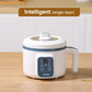 1.7L electric rice cooker with non-stick inner pot and steaming basket for 2-3 people